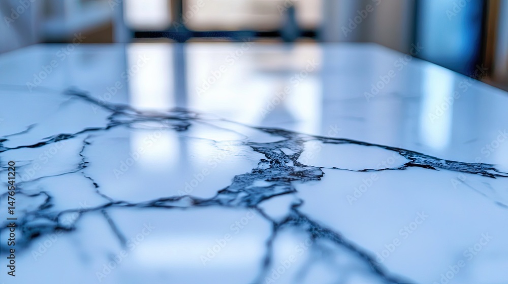 Poster marble with a matte surface is marble without a sheen, with a soft, matte texture.