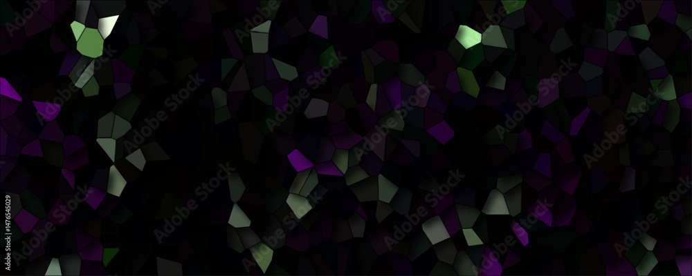 Poster dark lemon and purple dark broken glass quartz design abstract background. terrazzo texture vector. 