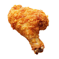 fried chicken wings isolated on transparent background, clipping path, png