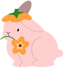 꽃을 든 토끼 © 야엉 Aong