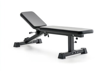 adjustable weight bench isolate on white background