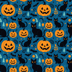 Seamless Halloween Pattern