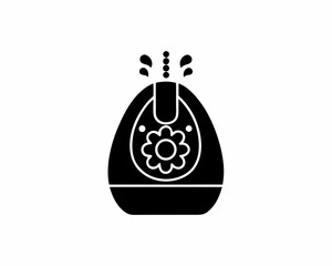 creative details Outline silhouette Air purification icon vector illustration