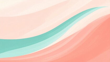 Dynamic abstract waves digital art soft color palette artistic environment aesthetic perspective modern design concept