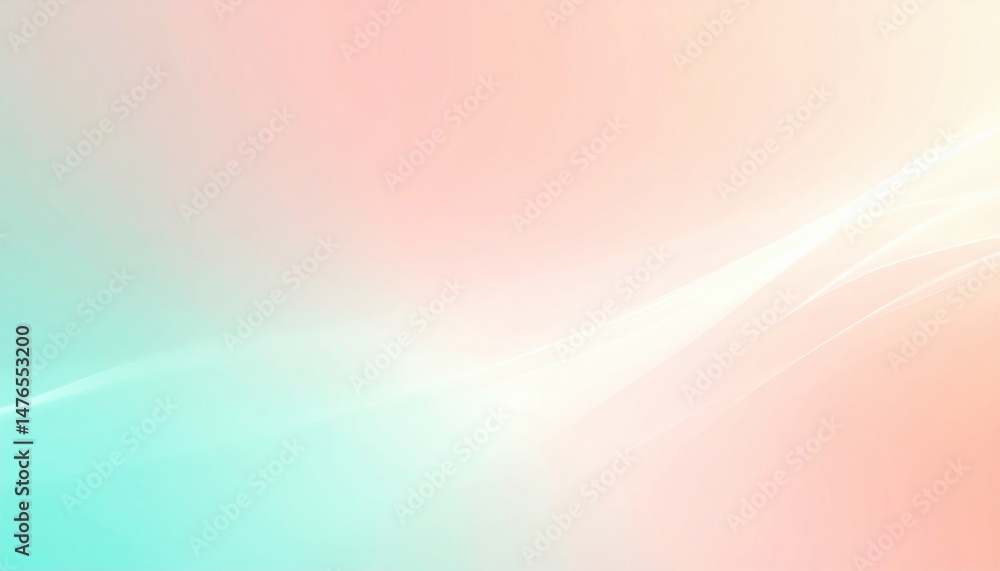 Poster dynamic abstract art displaying soft pastel colors digital canvas modern design contemporary style a