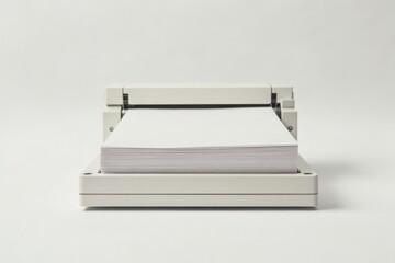 auto paper folding machine isolate on white background