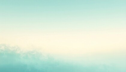 Fototapeta premium Calm horizon over serene landscape nature photography tranquil environment soft color palette