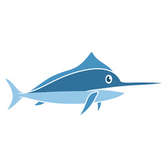 Marlin fish vector illustration