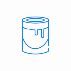 paint bucket dripping icon sign vector