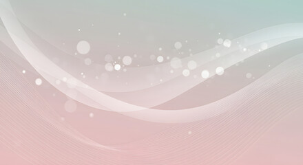 Soft Waves and Gentle Bokeh: Serene Abstract Background