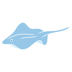 stingray fish vector illustration