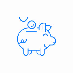 piggy bank savings icon sign vector