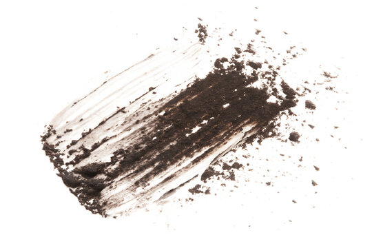 Abstract Brown and Beige Paint Texture Swatch with Splashes