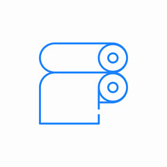 printing roller machine icon sign vector