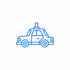 self driving car icon sign vector