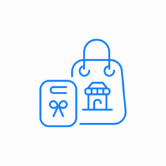 shopping discount store icon sign vector