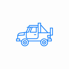 tow truck icon sign vector