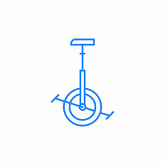 unicycle balance bike icon sign vector