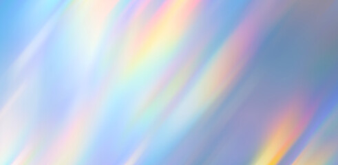 Abstract multicolor light texture overlay effect. Holographic rainbow background.