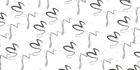 Abstract tropical floral seamless pattern with grunge palm trees, animal skin print. Creative background. Hand drawn vector art illustration for surface design, fabric, gift wrapping, wallpaper