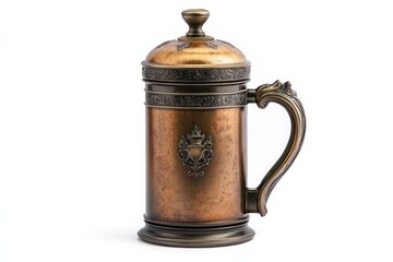 coffee press French style isolate on white background