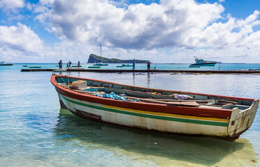 Fototapeta premium Barque à Cap Malheureux, île Maurice 