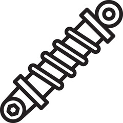 car suspension vector icon