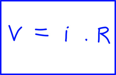 alternating current voltage physics, physics formulas Relationship between voltage and current and resistance