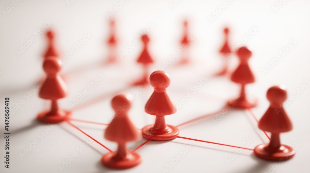 Poster ai moderated leadership map icon concept representing data led decision making in modern business en