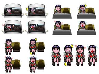 壱A：運転表情集 夏女子Cまとめ CS3