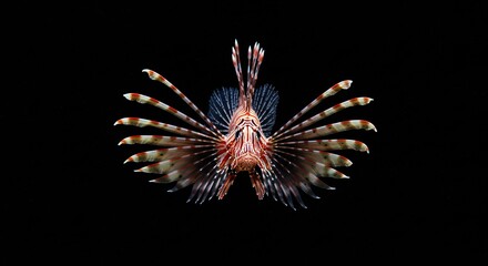 Majestic Lionfish Portrait Striking Underwater Beauty of the Coral Reefs