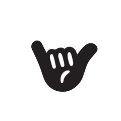 Simple hand gesture, stylized