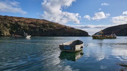 Solva Boat on sea