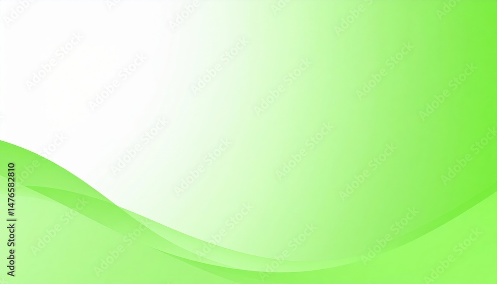 Poster dynamic green wave abstract background design digital art minimalist style contemporary smooth viewp