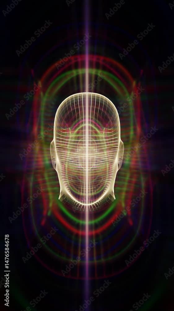 Poster abstract background with glowing lights