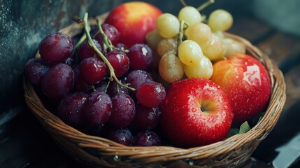An assortment of colorful fruits and vegetables.