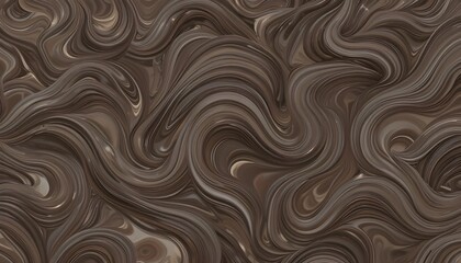 Dark Brown Abstract Wave Background with Flowing Wave Pattern for Stylish Wallpaper and Tile Design