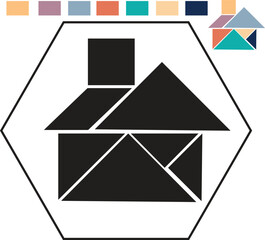 Tangram-style home.