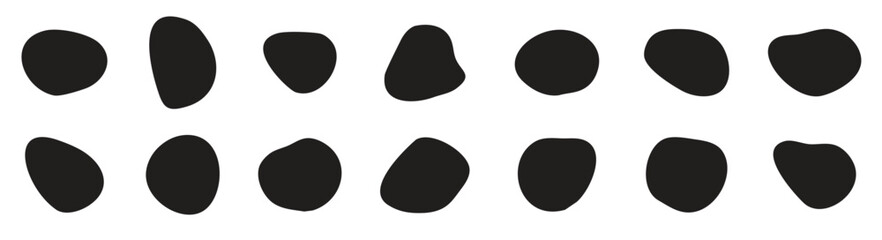 Abstract shape symbol in earth color tone