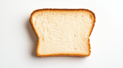  slices of toast on a white background.