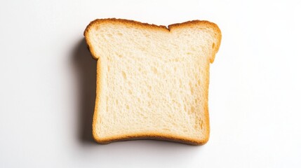 Fototapeta premium slices of toast on a white background.