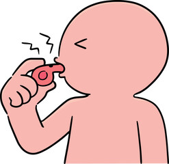 Illustration of whistle blower
