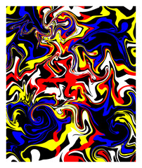 Colorful abstract geometric background. Liquid dynamic waves. Fluid marble texture. Modern covers illustration.