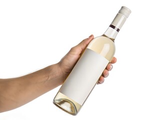 hand holding a bottle for product design