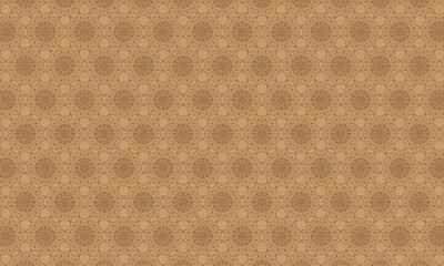 Seamless Floral Mandala Pattern – Intricate Flower Design for Business, Meditation, Fabric, Wallpaper, Home Decor, and Art | Elegant Decorative Ornamental Floral Mandala Background with brown color