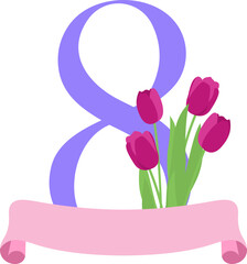 Eight With Floral International Women's Day