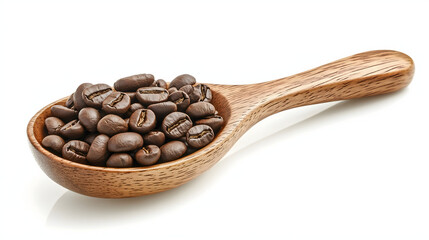 Fototapeta premium A Pile of Coffee Beans with spoon