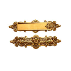 Exquisite Gold Ornament: A beautifully crafted gold ornament displays intricate details and designs, perfect for adding a touch of elegance and sophistication.