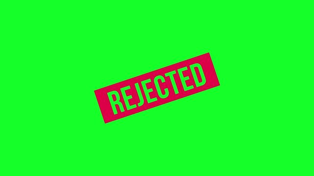 Reject stamp animated stamp reject 4k looping 4k alpha. Approved and rejected rubber stamp animation with green screen.
rejected stamp animated stamp rejected, Animated "CANCELLED" rubber stamp
