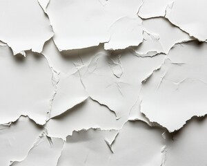 Ripped and jagged paper with forceful damage texture effect